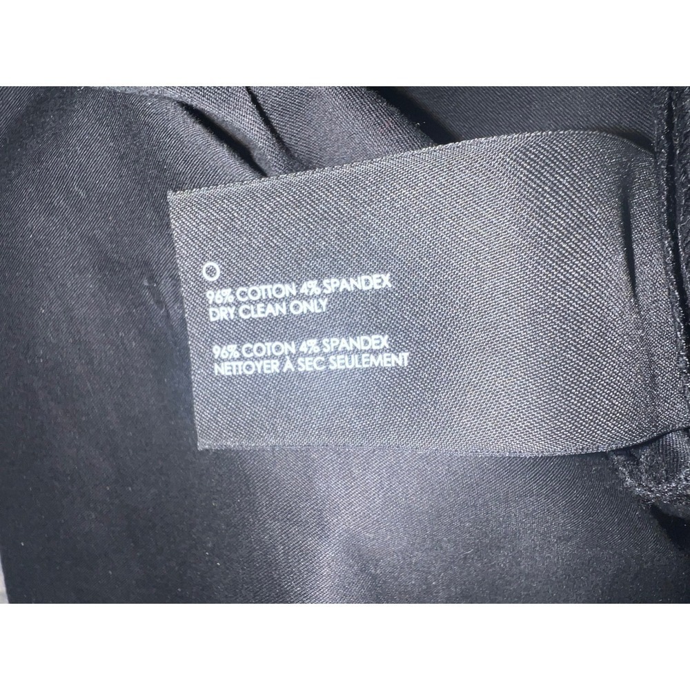 Club Monaco Black Wide Leg  Pants Sz 12 Designer Minimalist Tailored Trousers - Picture 7 of 9